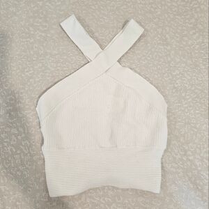 Abercrombie CrissCross Neck Crop Top